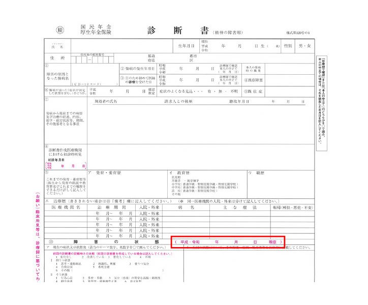 診断書の有効期限は「現症日から3ヶ月以内」